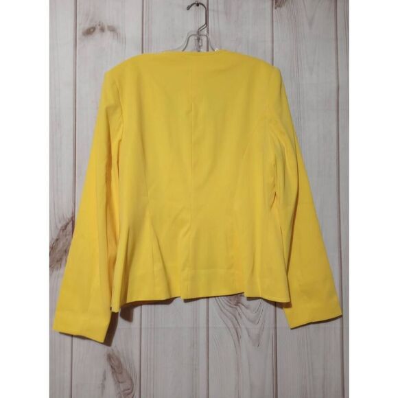Spiegel Blazer Ladies 14 Yellow Black Light Weight Spring Clueless - Picture 2 of 7